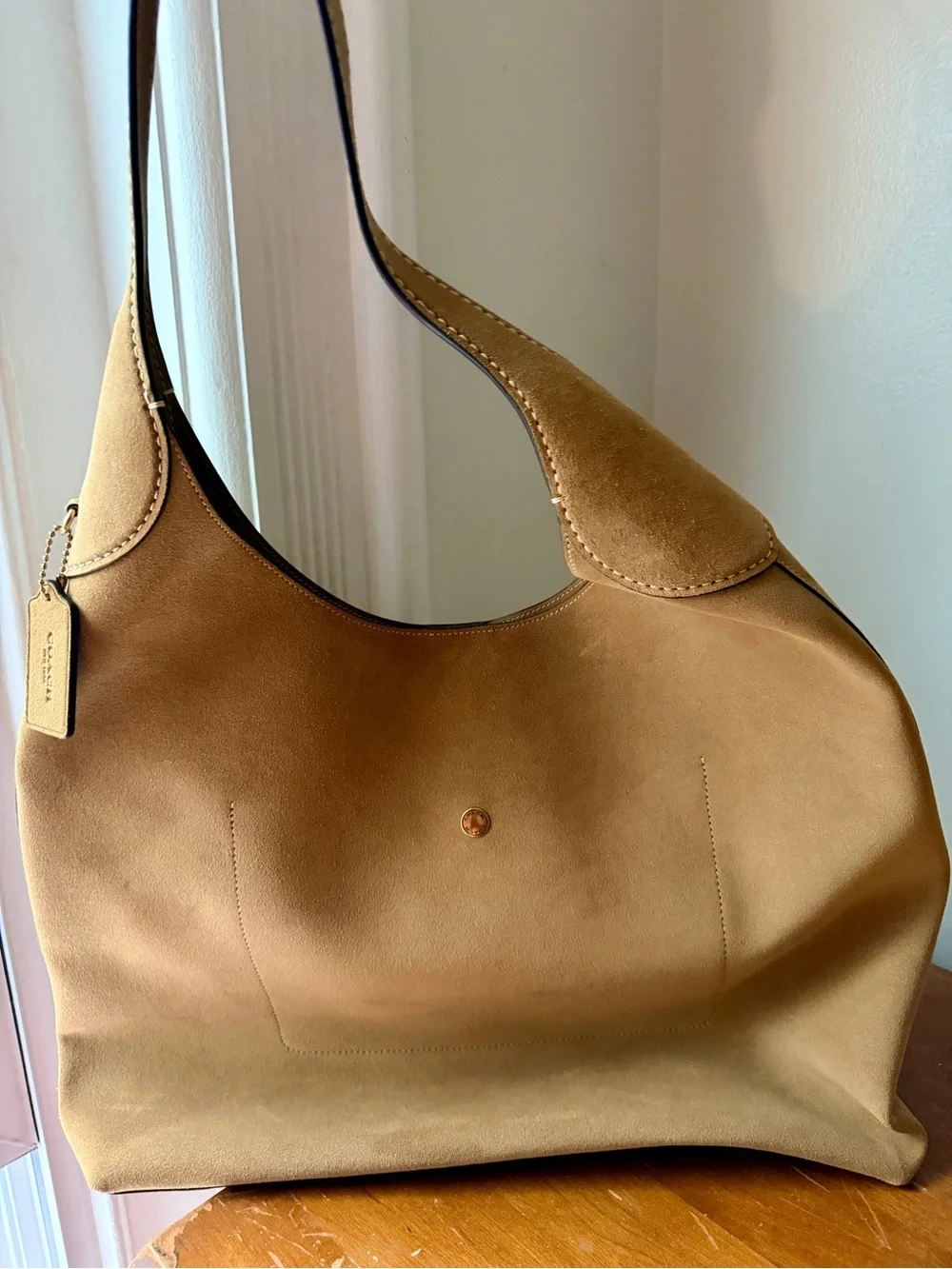 Coach Brooklyn Shoulder Bag 39 on Sand Suede